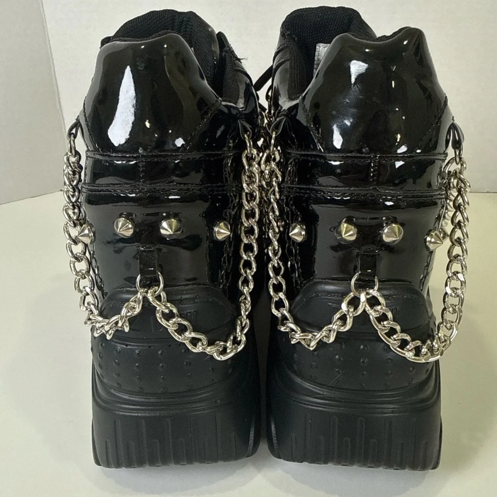 Anthony Wang Space Candy Chains Stud Platform SNEAKER Women Size 6 Punk Cosplay - Picture 3 of 10